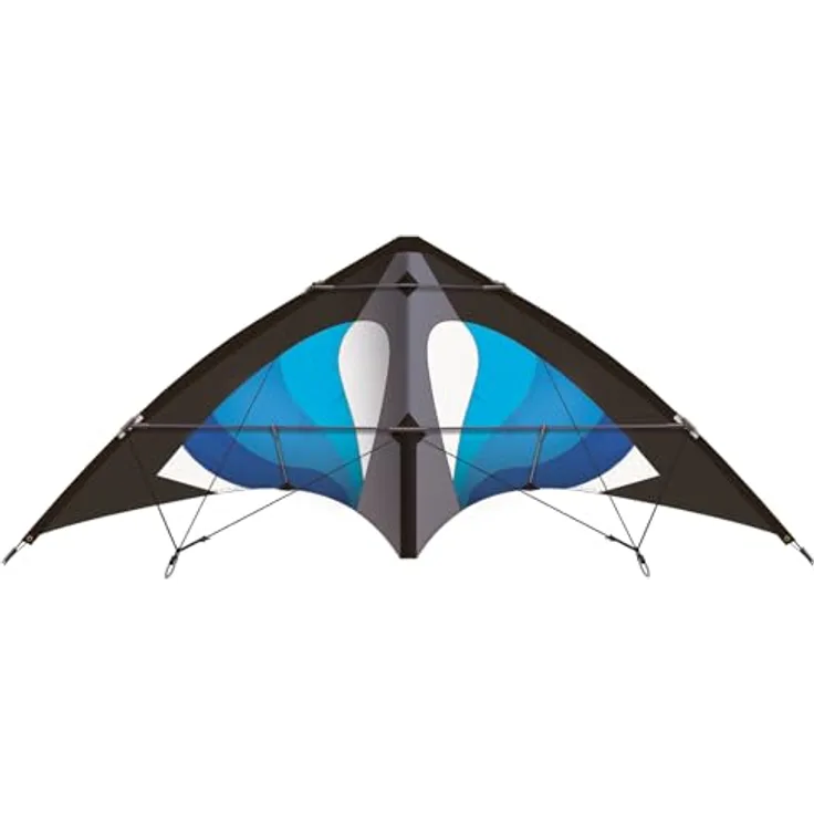 Günther Flugspiele Sportlenkdrachen Hurricane 150 GX, 150 x 65 cm, reißfester Ripstop-Polyester, für Kinder ab 12 Jahren, inkl. 36 kp Polyesterschnüre 2 x 35 m