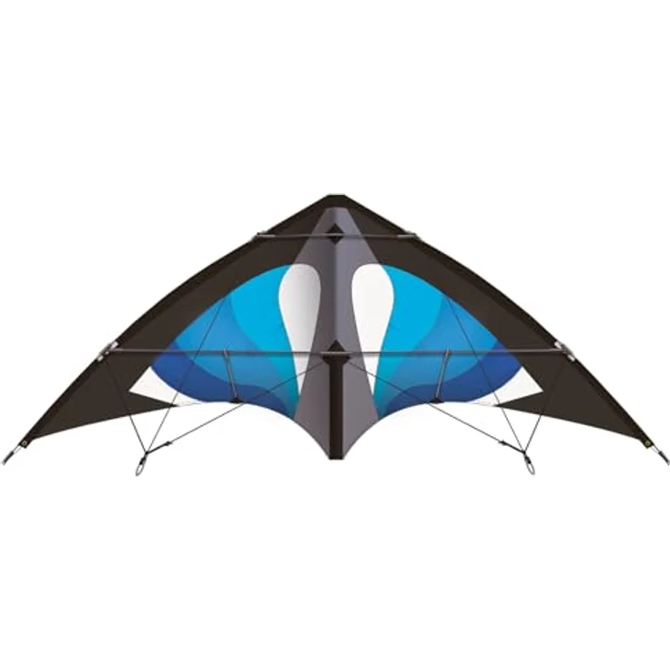 Günther Flugspiele Sportlenkdrachen Hurricane 150 GX, 150 x 65 cm, reißfester Ripstop-Polyester, für Kinder ab 12 Jahren, inkl. 36 kp Polyesterschnüre 2 x 35 m – Bild 1