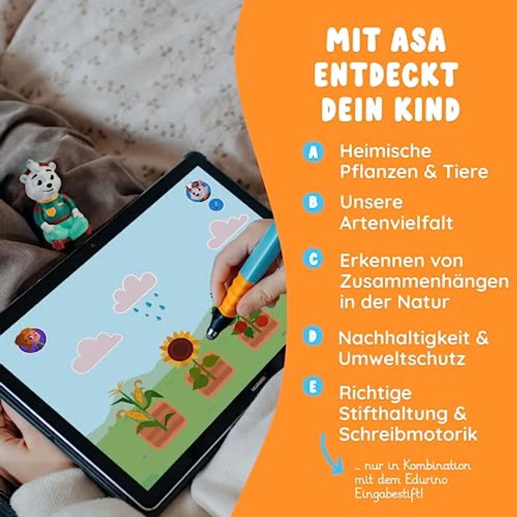 Edurino Figur ASA Unsere Natur ab 4 Jahren inkl. App | Heimische Pflanzen & Tiere | Entdecken unserer Artenvielfalt | Erkennen von Zusammenhängen in der Natur | Nachhaltigkeit & Umweltschutz – Bild 5
