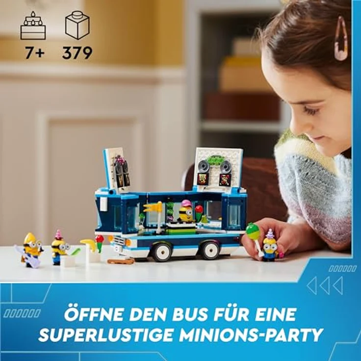 LEGO® Konstruktionsspielsteine Minions und der Party Bus (75581), LEGO Despicable Me, (379 St), Made in Europe - Preisvergleich – Bild 3