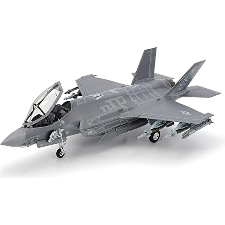 TAMIYA 61124 1:48 US F-35A Lightning II - originalgetreue Nachbildung, Plastik Bausatz, Basteln, Modellbausatz, Zusammenbauen, unlackiert, Mehrfarbig, Mittel – Bild 3