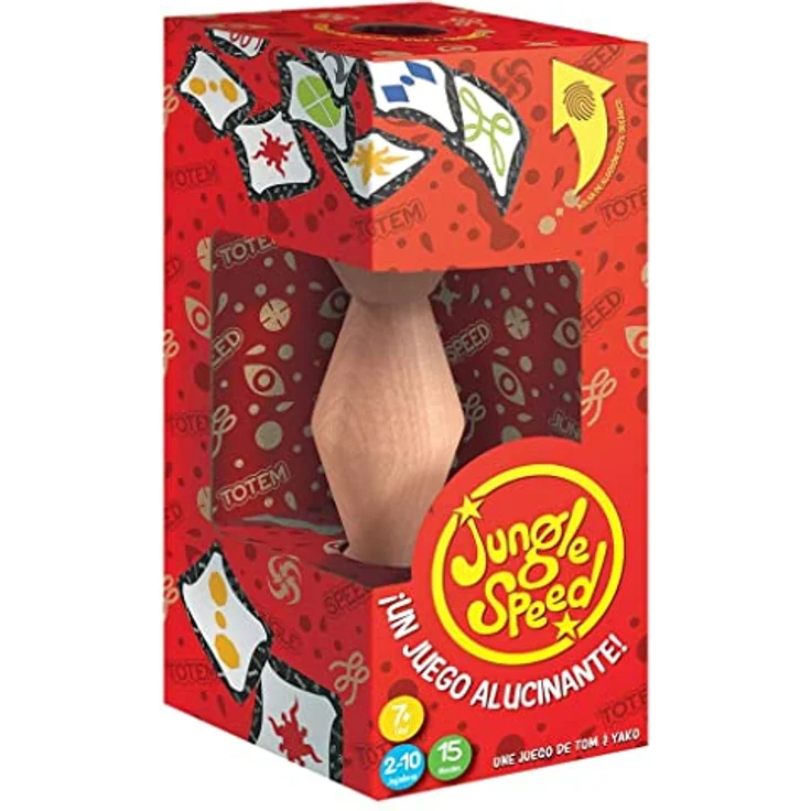 Asmodee Jungle Speed - Brettspiel, 100% umweltfreundliche Verpackung, 70 Karten, Spanische Sprache – Bild 1