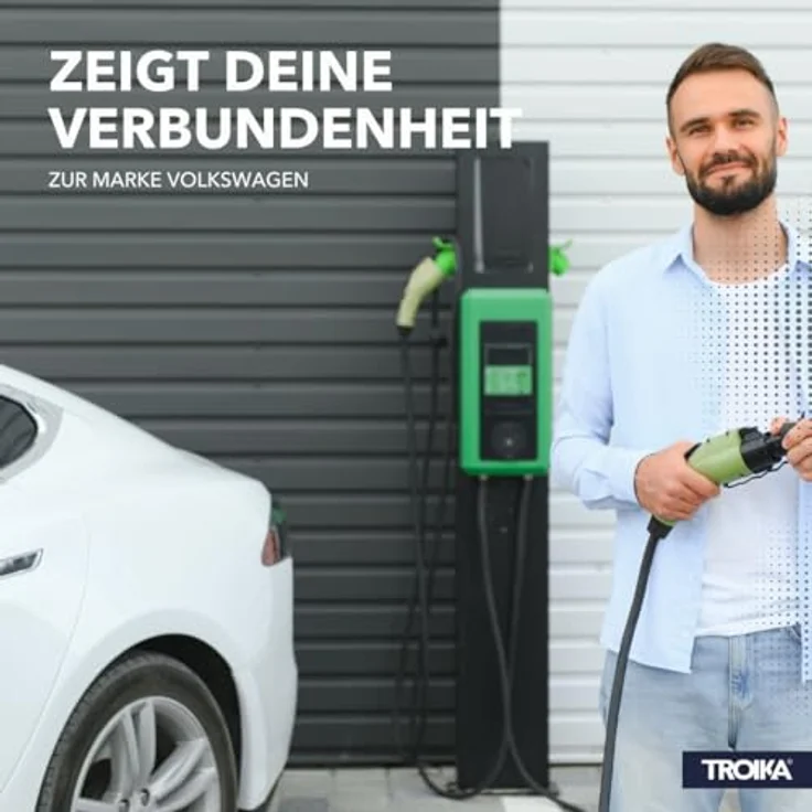 TROIKA Volkswagen Schlüsselanhänger, Offiziell lizenziert, 4 Varianten mit Leder, Metall oder Karabiner‑Ring-System – Bild 7