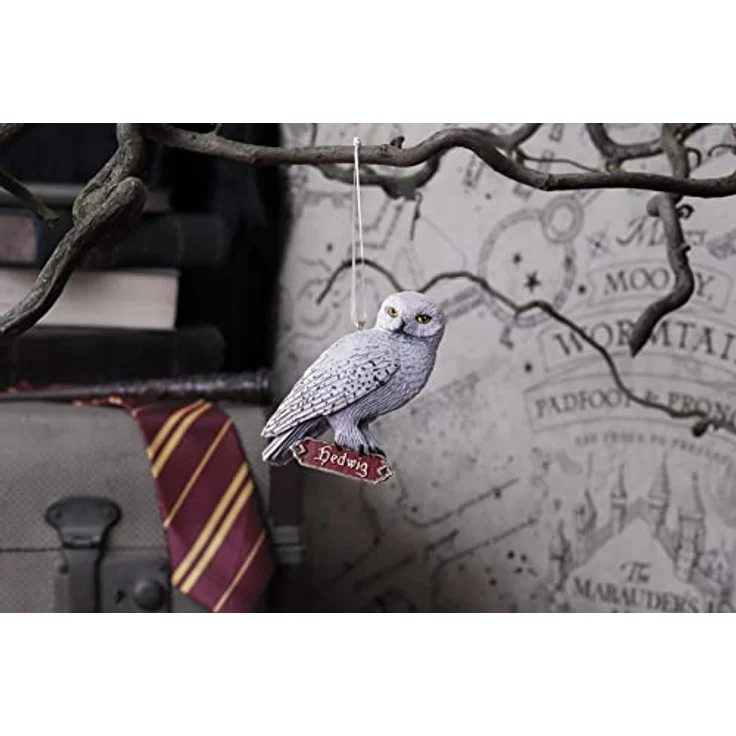 Nemesis Now Harry Potter Christbaumanhänger Hedwig, handgemalt aus feinstem Harz, Sammelfigur in Geschenkverpackung (6) – Bild 6