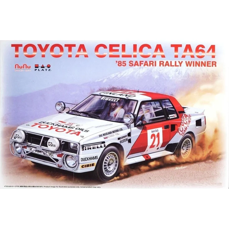 Beemax Toyota Celica TA64 '85, Modellfahrzeug im Maßstab mit detailgetreuer Nachbildung des Safari Rally Winners
