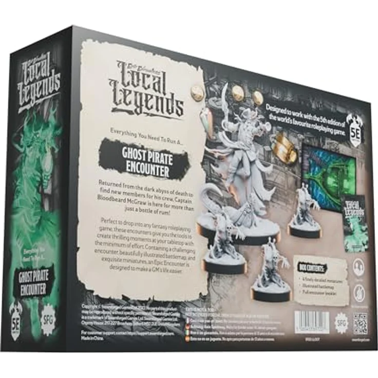 Steamforged Games Epic Encounters - Local Legends (Ghost Pirate), Rollenspiel-Begegnungs-Kit für Fantasy-Rollenspiele, 5e-kompatibel – Bild 3