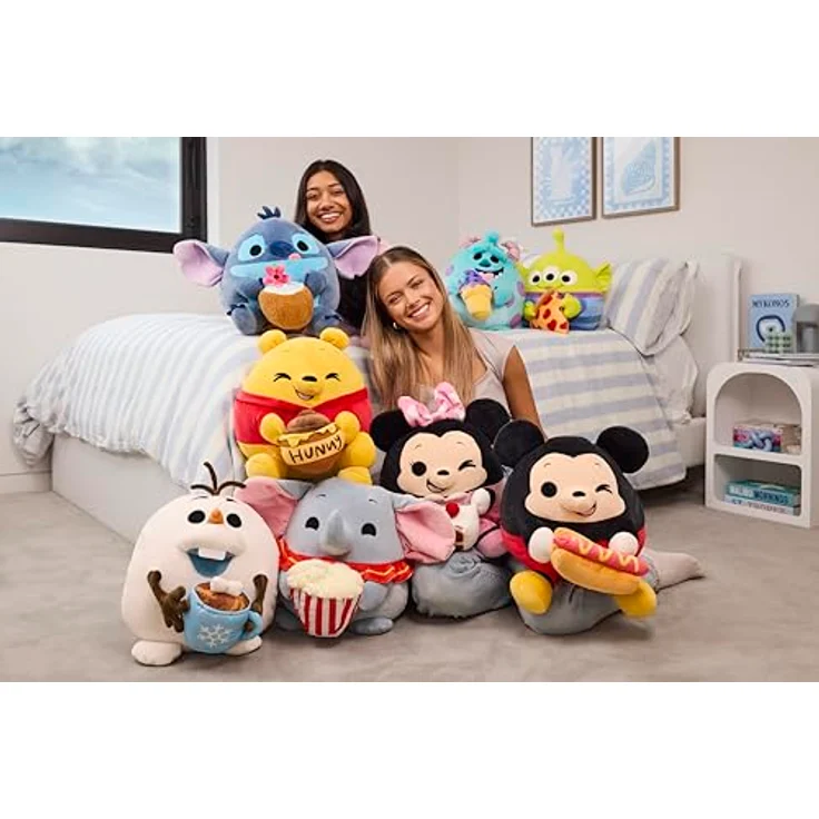Snackles Disney Plüschspielzeug 35 cm, mit Snack-Accessoire (Minnie & Chocolate Cake), superweicher Plüsch – Bild 5