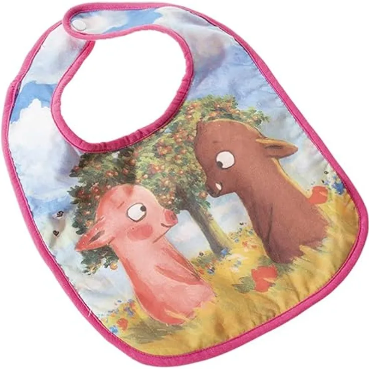 Rosalie und Trüffelchen Lätzchen rosa