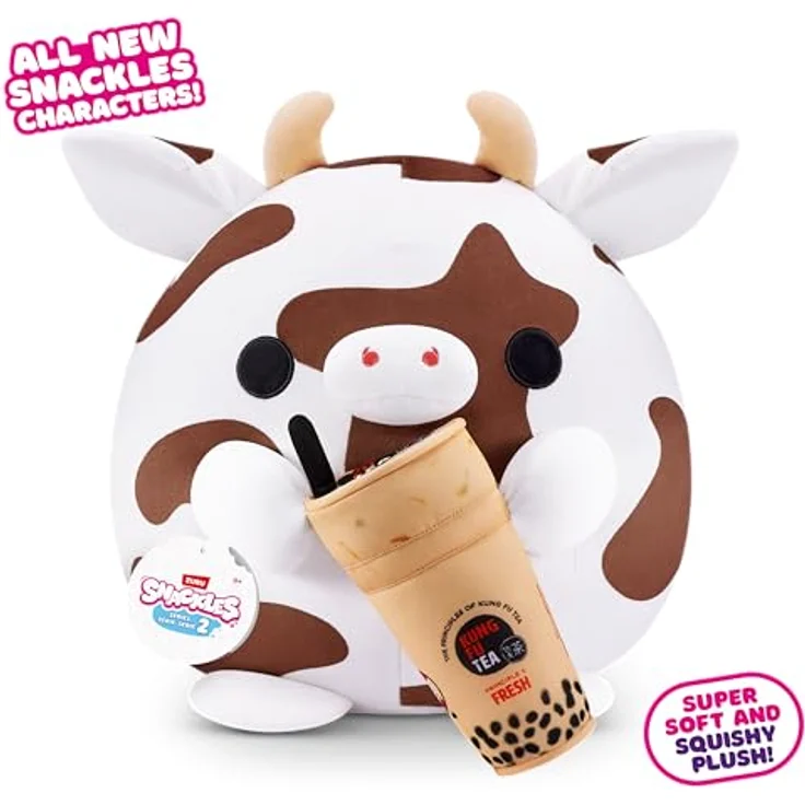 ZURU Snackles Serie 2 20 cm Snackle (Bonnie), kuschelig-weiches Plüschspielzeug mit lizenziertem Snackmarken-Accessoire – Bild 2