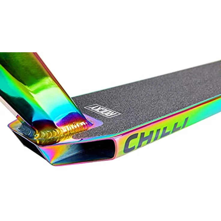 F26 Chilli Pro Base Stunt-Scooter Park-Trick-Tret-Roller + Fantic26 Griptape (Rocky Rainbow Neochrome) – Bild 5