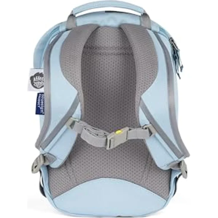 Affenzahn Kindergartenrucksack, Rucksack Blau mit gestickten Details, Namensschild und reflektierenden Elementen, aus 50% recycelten PET-Flaschen – Bild 4