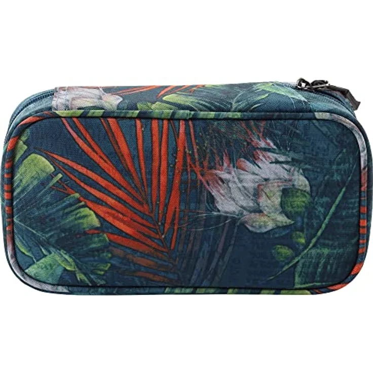 NITRO Pencil Case XL Tropical, Federtasche mit 7 Stiftschlaufen, Geodreieck, Radierer und geheimbereich für Schule und Beruf – Bild 3