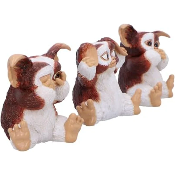 Nemesis Now Gremlins Three Wise Gizmo, 3er-Pack Sammelfiguren, 8 cm, detailgetreue Resin-Figuren mit nostalgischem Charme – Bild 4