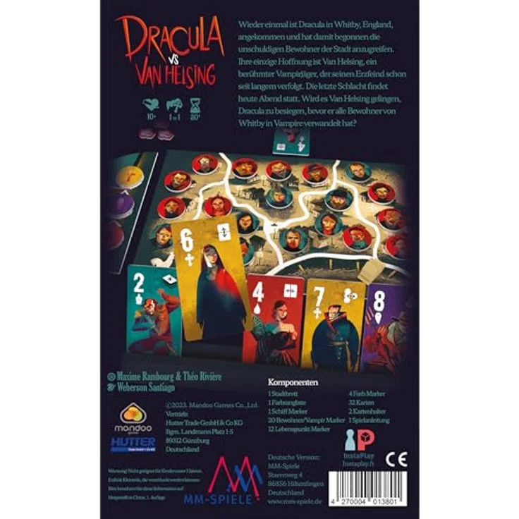 MM Spiele Dracula vs. Van Helsing, spannendes Brettspiel über den Kampf zwischen Vampirjäger und Draculavirus in Whitby – Bild 4