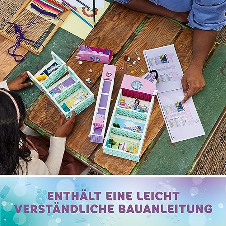LEGO 10788 Gabby's Dollhouse Spielzeug-Set, 8 Zimmer & 4 Etagen Gabbys Puppenhaus Spielzeug mit Gabby, Pandi, Meerkatz, Kuchi Figuren und Zubehör, Geschenk für Mädchen ab 4 Jahren, Jungen und Kinder – Bild 5