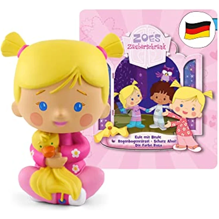 tonies Hörfiguren für Toniebox, Zoés Zauberschrank – Eule/Regenbogenrätsel/Schatz AHOI/Farbe Rosa, Hörspiel für Kinder ab 3 Jahren, Spielzeit ca. 46 Minuten – Bild 1