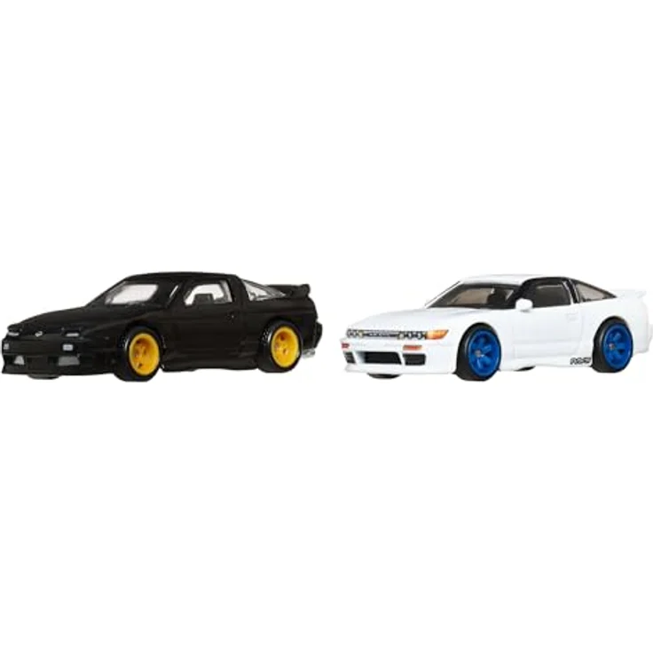Hot Wheels Nissan Sileighty, 2-tlg. Die-Cast Spielzeugauto Set mit Real Riders Reifen und Metall/Metall Karosserien – Bild 2