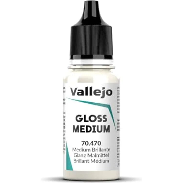 Vallejo Model Color, Acrylfarbe Glänzend Medium, 17 ml, wasserbasierte Farben für Pinselmalerei, vergilbungsfrei