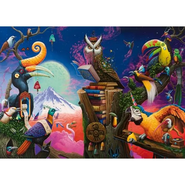 Ravensburger Songs of Extinct Birds, 1000 Teile Puzzle für Erwachsene, handgefertigt in Deutschland, lebendige Farben, mattes Finish – Bild 1