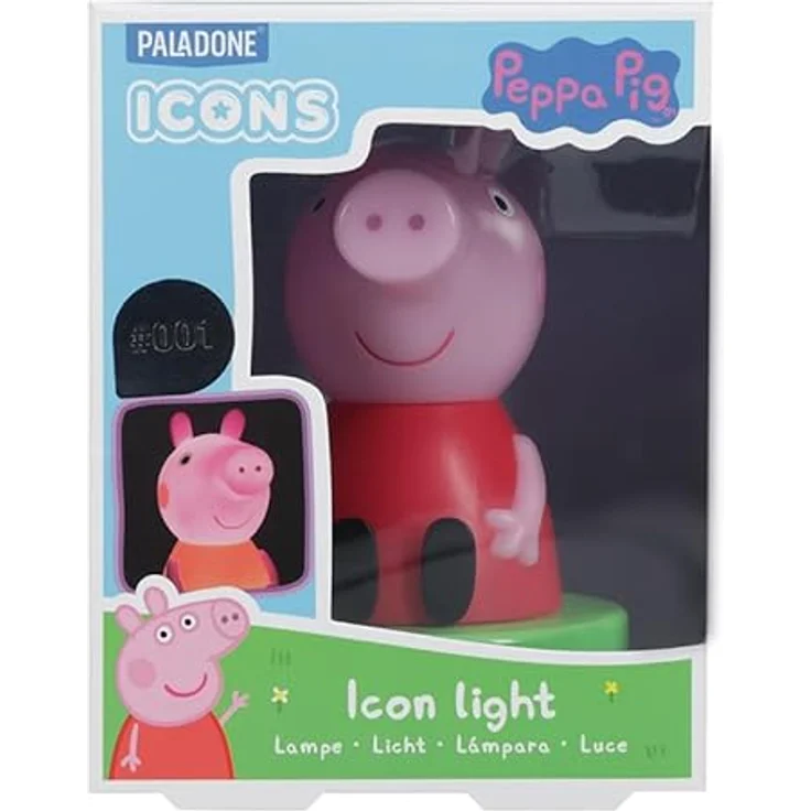 Paladone Peppa Pig Icon Light, 11 cm Nachtlicht in Blau, batteriebetrieben (2x AAA, nicht enthalten) – Bild 7