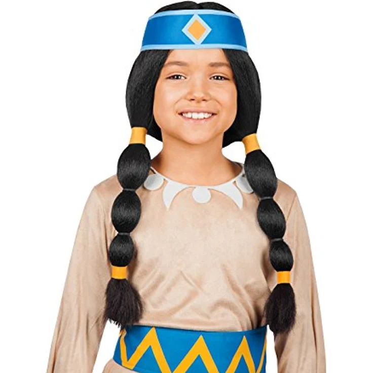 Maskworld - Yakari Regenbogen Kinderkostüm 3teilig - Indianer Kostüm Kleid für Mädchen - Lizenzprodukt Zeichentrickserie (98/104) – Bild 3