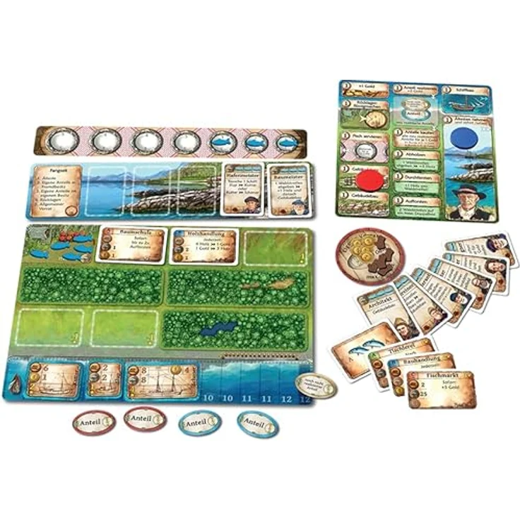 Lookout Nusfjord Big Box Brettspiel, strategisches Spiel mit Erweiterungen - Deutsch – Bild 5