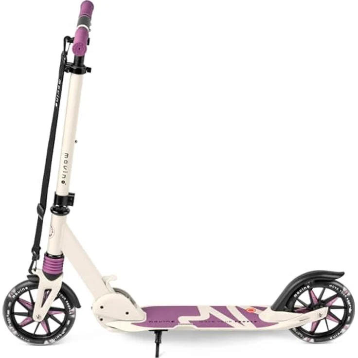 Movino Cityroller MOVINO CITY LIGHT, Stoßdämpfer Scooter mit 180 mm LED-Rollen, max. 100 kg Traglast, stufenlos höhenverstellbar – Bild 2