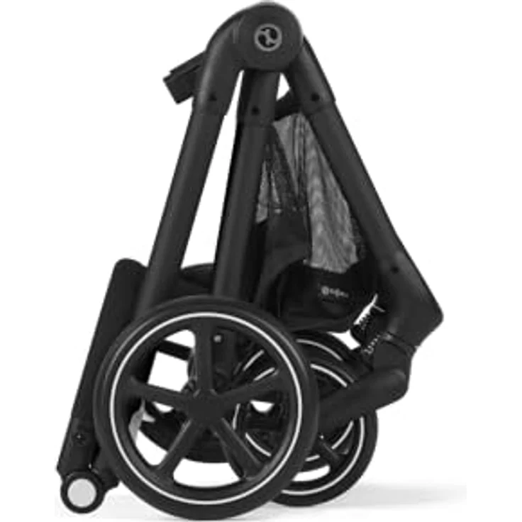 Cybex Gold Kinderwagen EOS 2-in-1, Reisesystem ab Geburt bis 22 kg, wendbare Sitzeinheit, Moon Black – Bild 4