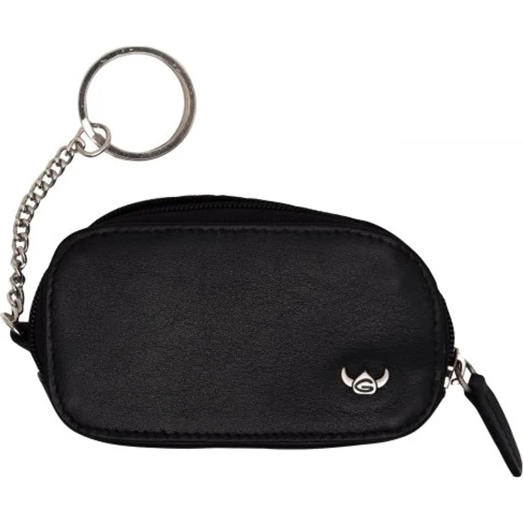 Golden Head Polo Schlüsseletui, 9 cm Leder Portemonnaie mit Reißverschluss, schwarz – Bild 2