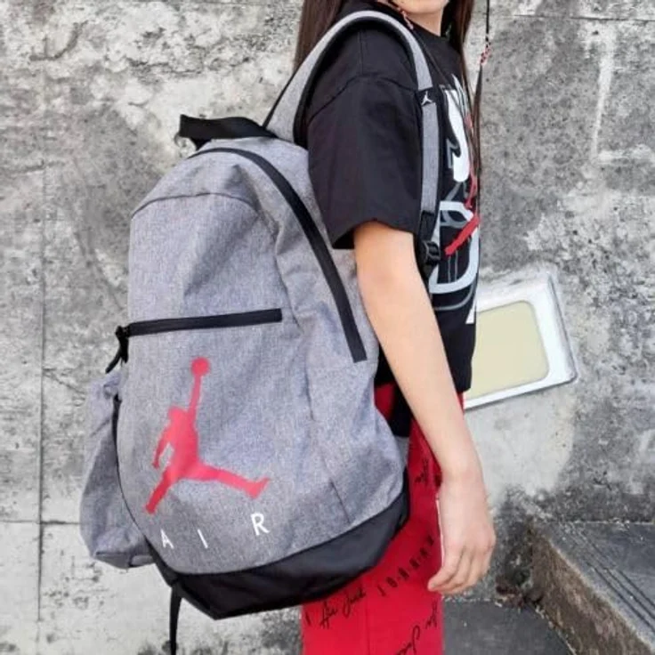 Jordan JAN AIR SCHOOL BACKPACK, Schulrucksack (2-tlg) aus 100% Polyester, sportlich, schwarz, 15 l Volumen, L-Größe – Bild 9