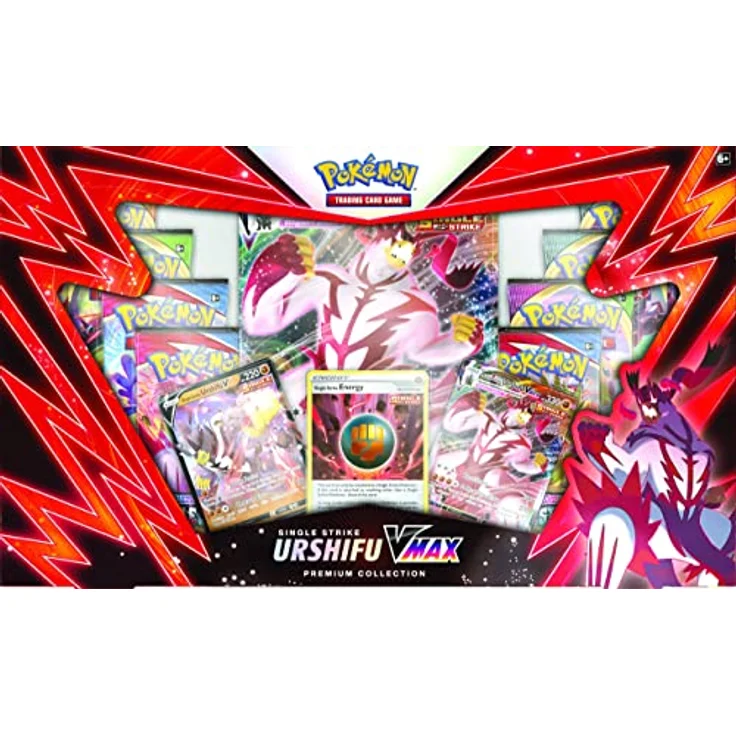 Pokémon Wulaosu Fokussierter Stil Vmax Premium-Box, Kartenspiel, ab 6 Jahren - Exklusiv bei Amazon, mächtige Vmax-Karte für Sammlung – Bild 3