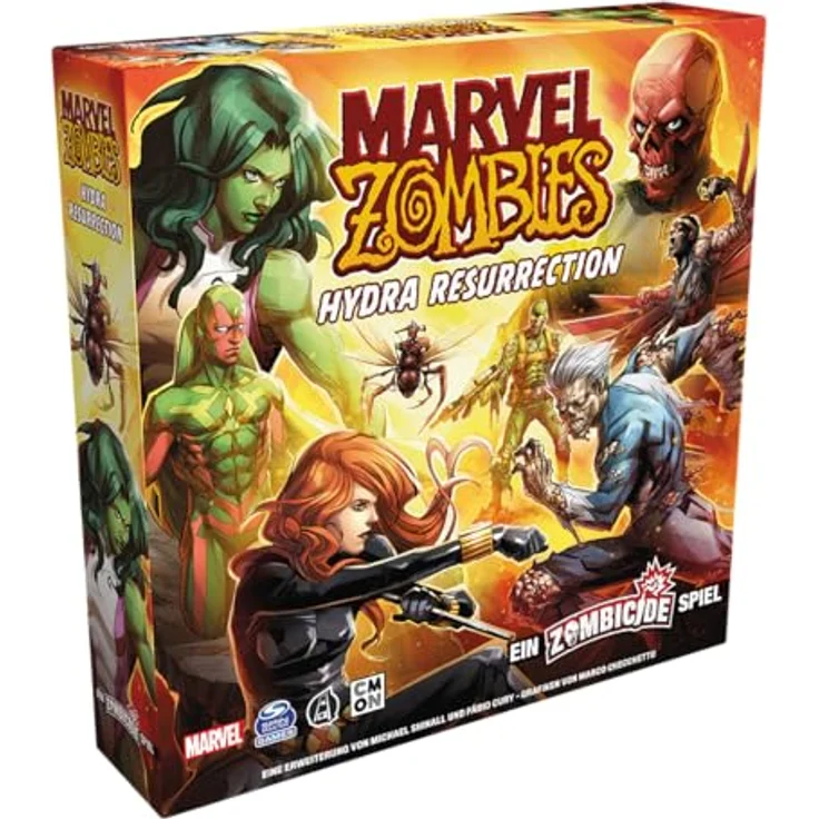 Cmon Marvel Zombies - Hydra Resurrection, Brettspiel für 1-6 Spieler, ab 14 Jahren, Erweiterung mit Missionen für Helden- und Zombiemodus – Bild 1
