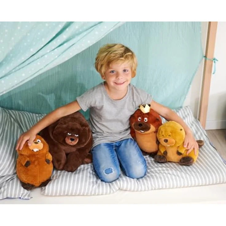 Simba Disney Pixar Hoppers King George Plüschtier, weiche 24 cm Biber-Kuschelfigur aus hochwertigem Plüsch, offizielles Lizenzspielzeug für Kinder und Sammler – Bild 5