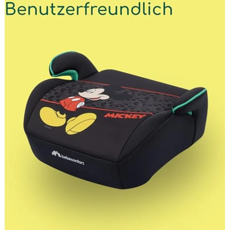 Bebeconfort Manga i-Safe, Sitzerhöhung für Kinder 6-12 Jahre (128-150 cm), Disney - Authentic Mickey, i-Size Norm, leichte Montage mit Fahrzeuggurt, waschbarer Bezug – Bild 4