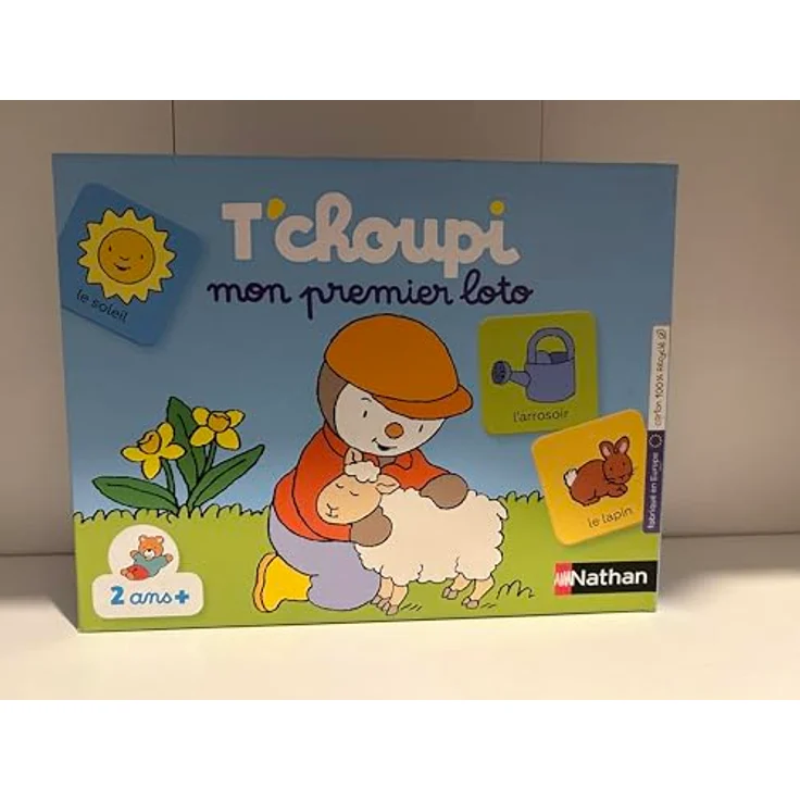 Nathan T'choupi 31000 Brettspiel, Kartenspiel Matching mit 32 Bildern und 4 großen Brettern für Kinder ab 3 Jahren – Bild 1