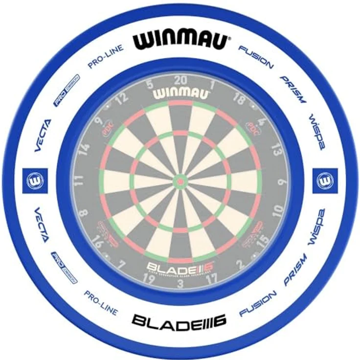 Winmau Catchring Pro-Line 2.0 - 4451, Auffangring für Dartspiele, 68 cm Durchmesser, blau, passend für alle Winmau Sisal-Dartboards – Bild 7