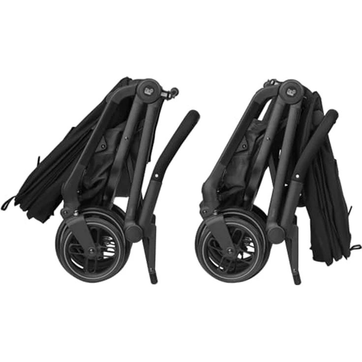 Maxi-Cosi Leona² Kinderwagen, federleichter und superkompakter Buggy, umdrehbarer Sitz, einhändig zusammenklappbar, 3 Liegepositionen, Twillic Black – Bild 3