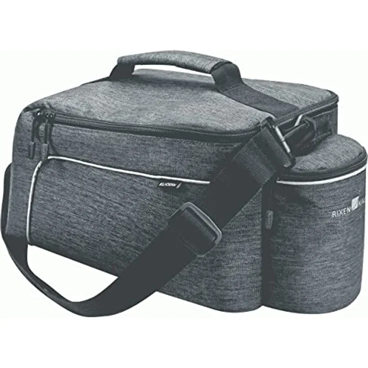 KLICKfix Unisex – Erwachsene Gepäckträgertasche-0268UKGR Gepäckträgertaschen, Grau, One Size