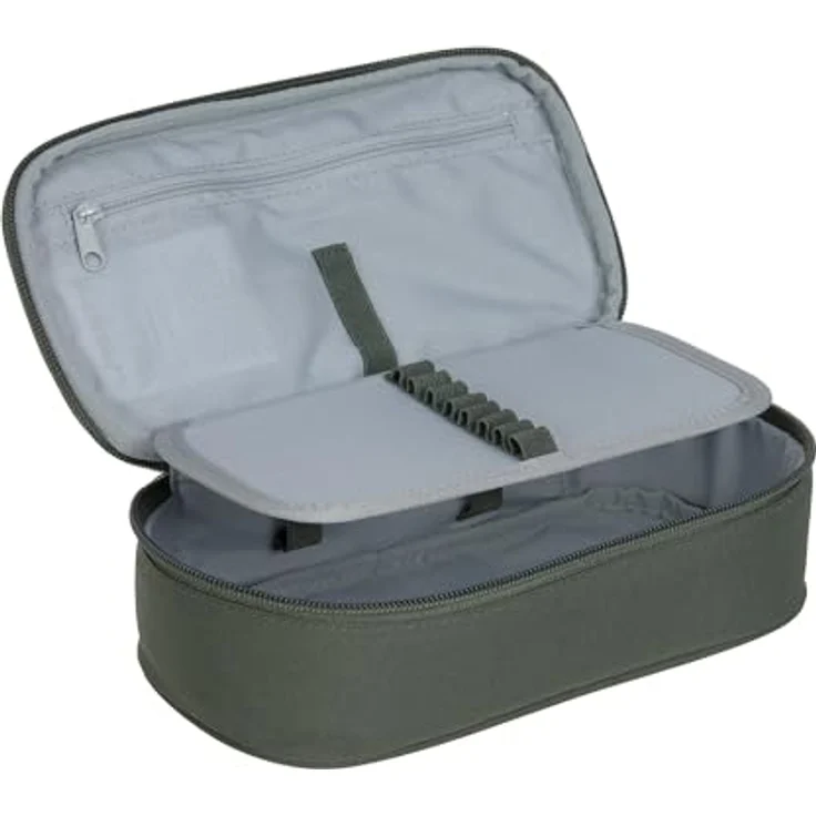 LÄSSIG Bold Schlampermäppchen School Pencil Case Dark Olive, aus recyceltem Polyester, nachhaltig & praktisch – Bild 2