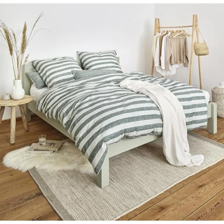 Irisette Mako-Satin Bettwäsche Wave 8559 mauve, atmungsaktiv und temperaturausgleichend – Bild 2