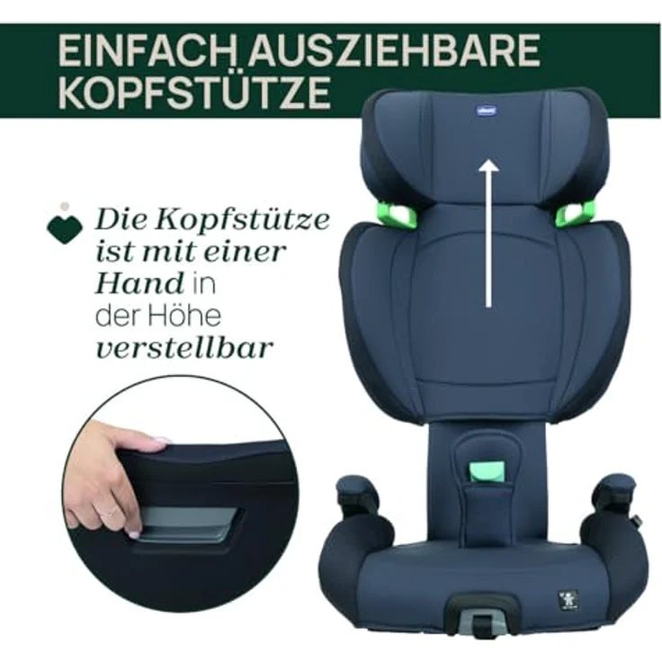 Chicco Autokindersitz QUIZY I-SIZE, Kindersitz mit ONE-STEP-SYSTEM, ECE R129/03, ab: 3 Jahre, bis: 12 Jahre – Bild 5