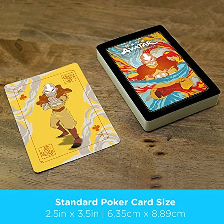Aquarius Avatar Playing Cards - Avatar: The Last Airbender Shaped Deck of Cards for Your Favorite Card Games - Offiziell Licensed The Office Merchandise & Collectibles – Bild 5