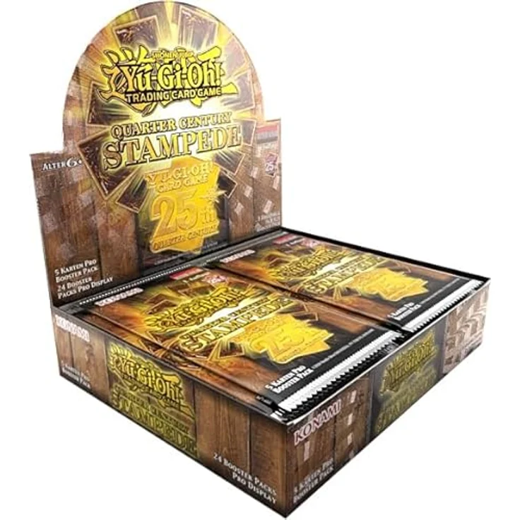 Konami Yu-Gi-Oh Quarter Century Stampede Booster-Display DE, mit Quarter Century Secret Rares – Bild 1