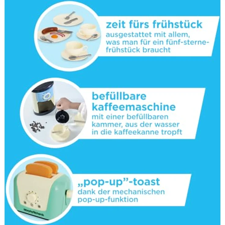Casdon Morphy Richards Küchenset, Spielzeug-Küchengeräte für Kinder ab 3 Jahre, inklusive Toaster, Kaffeemaschine, Wasserkocher und mehr! – Bild 5