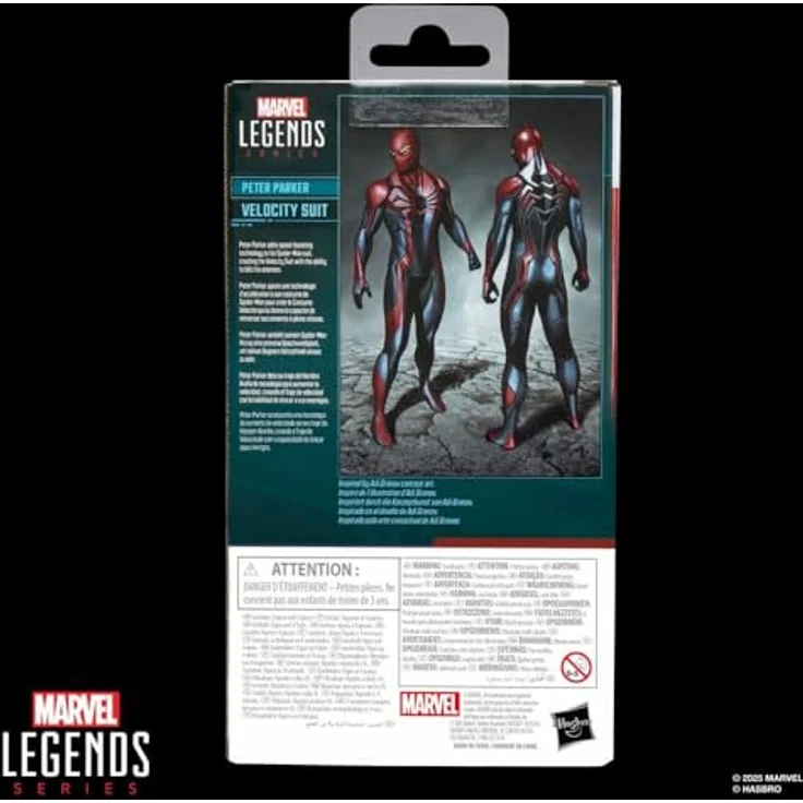 Hasbro Spiderman Spd Legends Exc Blue 3, 15 cm Action-Figur im Geschwindigkeits-Anzug mit 4 Accessoires – Bild 3