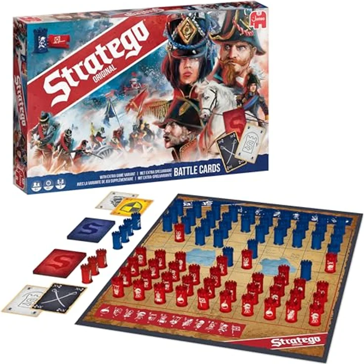 Diset Stratego Original 2023, strategisches Brettspiel für 2 Spieler ab 8 Jahren, mit 80 Spielsteinen und Trainingsmissionen – Bild 3