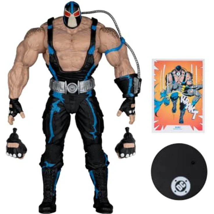Mcfarlane Toys Bane Knightfall Figur, 24 cm Sammelfigur mit 22 beweglichen Gelenken und austauschbaren Händen – Bild 3