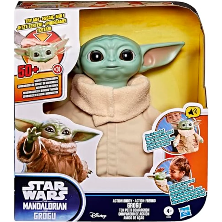 Star Wars Action-Freund Grogu, 25 cm animatronische interaktive Action-Figur mit über 50 Sound- und Actionkombinationen, Spielzeug für Kinder ab 4 Jahren – Bild 3