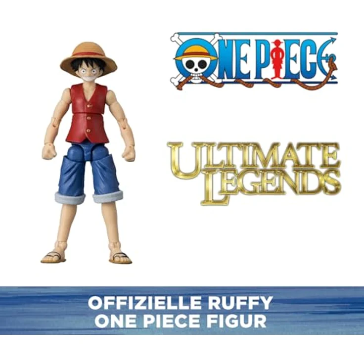 BANDAI Ultimate Legends One Piece Actionfigur 12 cm, Gelenkige Monkey D. Luffy Figur für Kinder ab 4 Jahren - Offizielle Lizenz - VE91031 – Bild 5