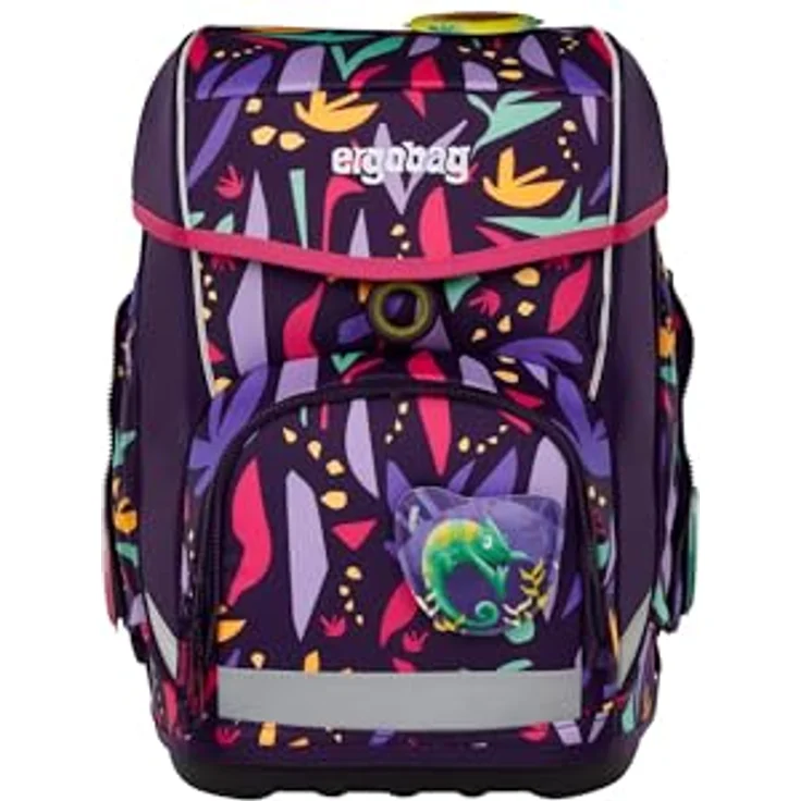 ergobag cubo Set, ergonomischer Schulrucksack klassisch 5-teilig für Grundschule, höhenverstellbar, individuell gestaltbar, reflektierend, 28 x 40 x 25 cm – Bild 2